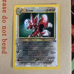 Scizor #33 Pokemon Promo WOTC Black Star Promo - NM (fast dispatch) - Image 1