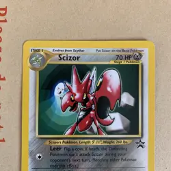 Scizor #33 Pokemon Promo WOTC Black Star Promo - NM (fast dispatch) - Image 2