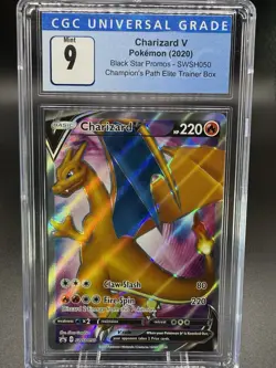 🔥2020- Pokemon Charizard V SWSH050 Champions Path Elite Trainer Box CGC 9🔥 - Image 3
