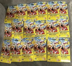 Lot of 18 One Piece OP15-EB04 Adventure on Kami’s Island Sleeved Booster Packs - Image 1