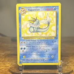 Vaporeon 28/64 Jungle Non Holo Rare Pokemon TCG WOTC 1999 Vintage - Image 1