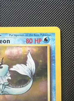 Vaporeon 12/64 Jungle Holo Rare WOTC 1999 Vintage Pokemon Card - NM - Image 4