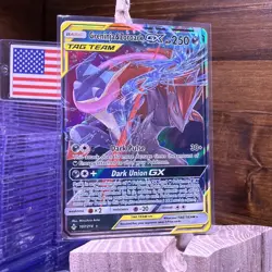 Pokemon TCG Greninja & Zoroark GX Holo Ultra Rare Card Unbroken Bonds 107/214 - Image 1