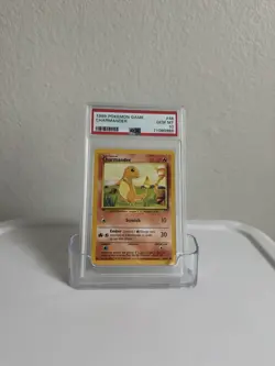 PSA 10 CHARMANDER BASE SET POKEMON GAME 1999 #46 GEM MINT Pokemon Card - Image 2