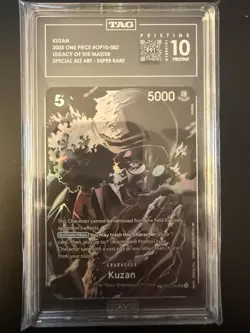 One Piece CCG Kuzan Secret Rare Foil Card - Tag Pristine 10 - Image 1