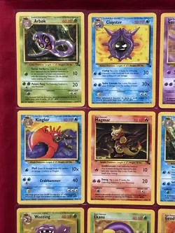 Fossil Set Pokemon Cards X32 LP-NM Condition Vintage (P35) - Image 2
