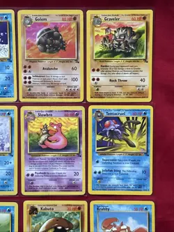 Fossil Set Pokemon Cards X32 LP-NM Condition Vintage (P35) - Image 5