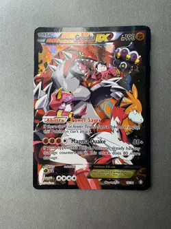 2015 Team Magma's Groudon EX Double Crisis 15/34 Ultra Rare Pokemon Card MP - Image 1