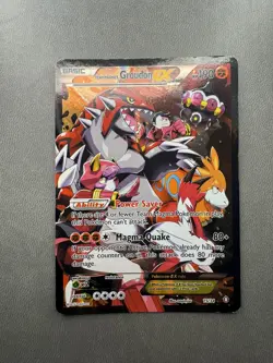 2015 Team Magma's Groudon EX Double Crisis 15/34 Ultra Rare Pokemon Card MP - Image 2