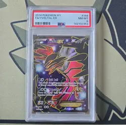 PSA 8 Yveltal EX 144/146 XY Base Set 2014 Full Art Pokemon Card FA Holo Foil - Image 1