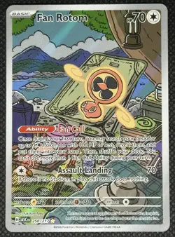 Ascended Heroes Fan Rotom 250/217 Illustration Rare IR Full Art Pokemon Card NM - Image 1