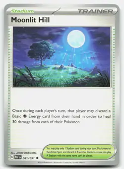Pokemon Moonlit Hill Uncommon SV: Paldean Fates 081/091 LP - Image 1
