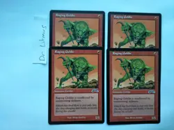 4x Raging Goblin Exodus Goblin Berserker MTG Great Condition - Image 1