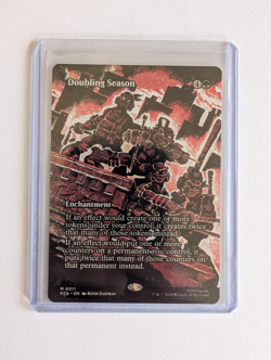 TMNT Doubling Season M 0011 Mythic Borderless PZA Magic The Gathering - Image 1