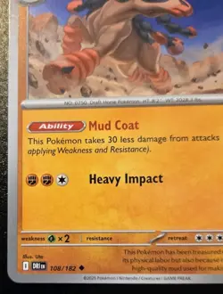Mudsdale 108/182 Uncommon Scarlet & Violet: Destined Rivals Pokemon TCG - Image 4
