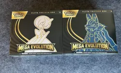 2 Factory Sealed Pokemon TCG Mega Evolution ETB Elite Trainer Box - Image 1