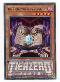 Yugioh Impcantation Bookstone WISU-EN049 Rare 1st Edition Near Mint - Image 1
