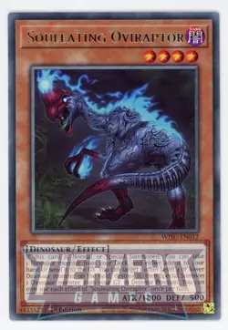 Yugioh Souleating Oviraptor WISU-EN012 Rare 1st Edition Near Mint - Image 1
