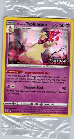 Sealed - Hisuian Typhlosion - (GameStop Stamp) 052/189 - Pokemon Card - Image 1