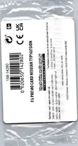 Sealed - Hisuian Typhlosion - (GameStop Stamp) 052/189 - Pokemon Card - Image 2
