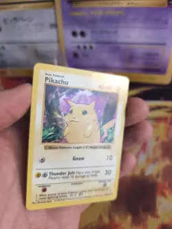 Pokemon Karte Card Pikachu Shadowless Base Set English Englisc Wotc japanese Exc - Image 2
