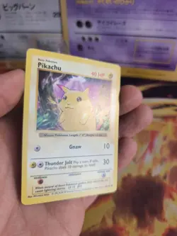 Pokemon Karte Card Pikachu Shadowless Base Set English Englisc Wotc japanese Exc - Image 5