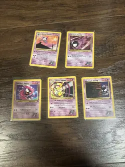 5 Gym Heroes Sabrina’s Pokemon Card Lot - Image 1