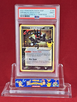 2021 Pokemon Celebrations GRENINJA Gold Star Promo Card SWSH144 Fresh PSA 9 - Image 1