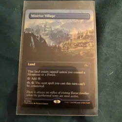 Magic the Gathering Tarkir: Dragonstorm Mistrise Village Borderless Card Foil - Image 1