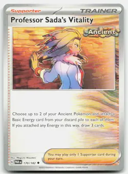 Pokemon Professor Sada's Vitality Uncommon SV04: Paradox Rift 170/182 LP - Image 1