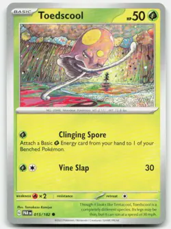 Pokemon Toedscool - Common SV04: Paradox Rift 015/182 LP - Image 1