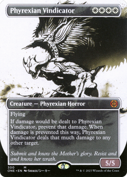 Phyrexian Vindicator (Borderless Ichor) [Phyrexia: All Will Be One] Near Mint - Image 1