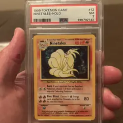 Pokemon TCG Ninetales Holo Rare Unlimited 12/102 Base Set PSA 7 - Image 1