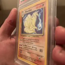 Pokemon TCG Ninetales Holo Rare Unlimited 12/102 Base Set PSA 7 - Image 4