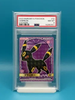 PSA 8 - 2023 MARUMIYA POKEMON UMBREON STICKERS - Image 1