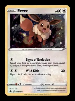 EEVEE SWSH042 HOLO P SWORD & SHIELD PROMO POKEMON NM/M - Image 1