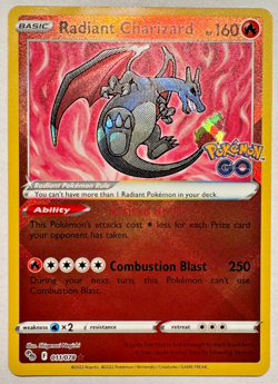 Radiant Charizard 011/078 Pokemon GO Holo - Image 1