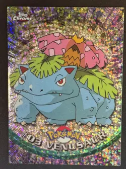 Venusaur #3 Pokemon Holo Rare 2000 Topps Chrome Sparkle - Image 4