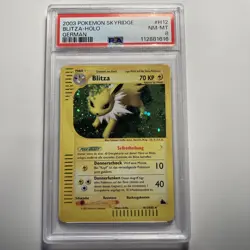 Blitza / Jolteon H12 Skyridge Holo PSA 8 E-Series Deutsch Pokemon Karte - Image 1