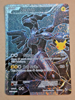 2021 Pokemon Celebrations #114 Zekrom Full Art - Two Whitening Spots on back - Image 1