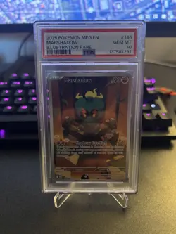 Marshadow 146/182 Pokemon Mega Evolution Illustration Rare PSA 10 GEM MINT - Image 1