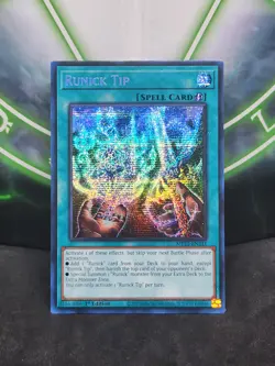 Yugioh Runick Tip MP23-EN241 Prismatic Secret Rare 1st Edition NM - Image 1