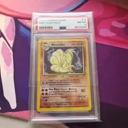 1999 Pokemon TCG Ninetales Holo Rare Card 12/102 Base Set Vintage PSA 8 - Image 1
