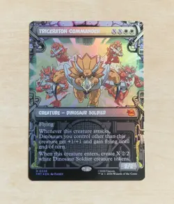 Triceraton Commander #0226 Foil Showcase Mythic Card - MTG x TMNT 2026 - Image 1
