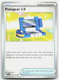 Pokemon Pokegear 3.0 Common SV01: Scarlet & Violet Base Set 186/198 LP - Image 1