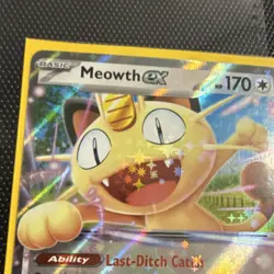 Pokemon Meowth EX 062/088 Holo Card EN 2016 170 HP Last-Ditch Catch Tuck Tail - Image 4