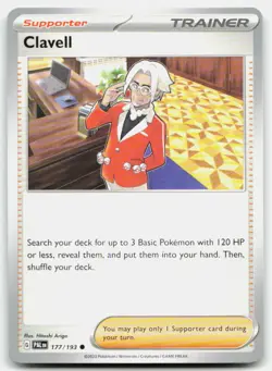 Pokemon Clavell Common SV02: Paldea Evolved 177/193 LP - Image 1