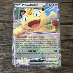 Pokemon TCG: Meowth ex Perfect Order Double Rare 062/088 NM - Image 1