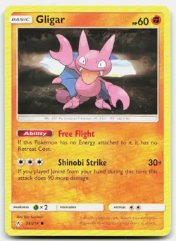 Pokemon Gligar Common SM - Unbroken Bonds 98/214 LP - Image 1