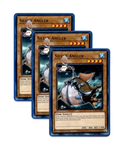 Yugioh! Silent Angler LED9-EN008 (Common) 1st Ed 3x - Image 1